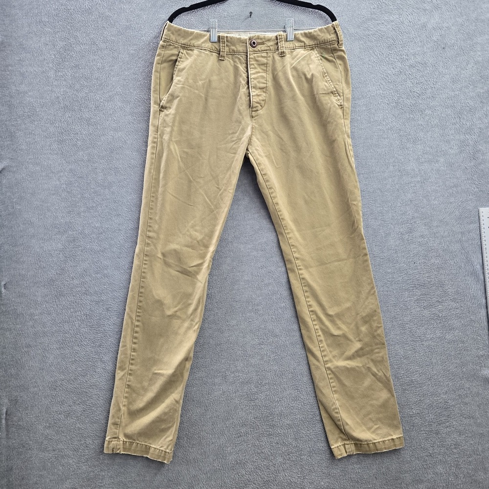 Hollister Men Pants 32X32 Brown Chino Twill 30" Inseam